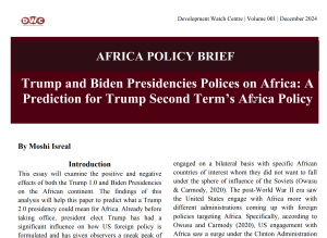 Trump and Biden Presidencies Polices on Africa: A Prediction for Trump Second Term’s Africa Policy